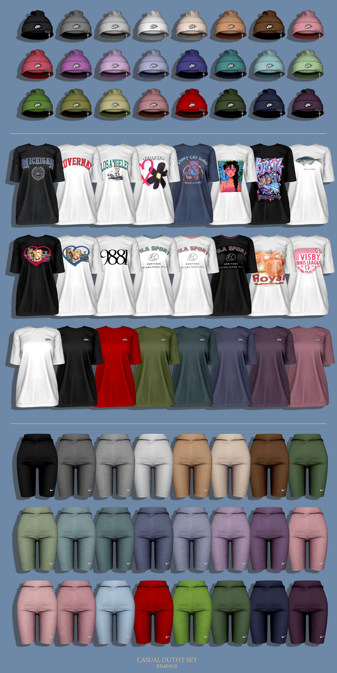 Галерея мода Сет одежды Casual Outfit Set #1